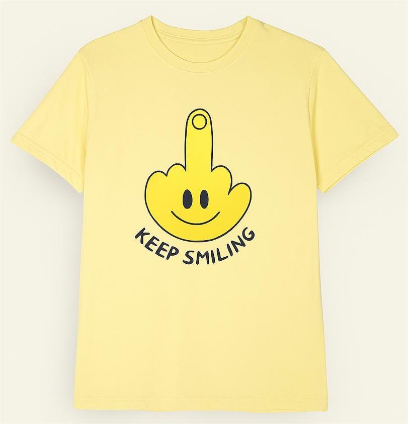 Keep Smiling (Even When You Can’t Say It Out Loud) Tee" 😏